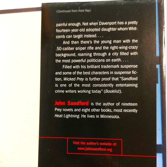 5 for $25- Wicked Prey Hardback Novel by John Sandford - Picture 2 of 4
